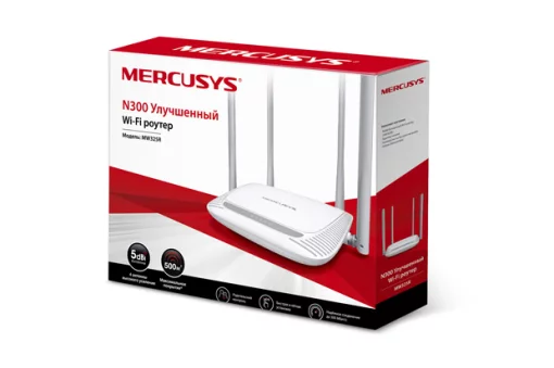 Маршрутизатор MERCUSYS MW325R N300, 3xFE LAN, 1xFE WAN