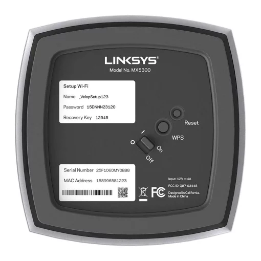 Система WiFi-Mesh Linksys MX5300 AX5300, 1мод