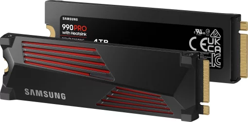 Накопичувач SSD Samsung M.2 4TB PCIe 4.0 990PRO + радіатор
