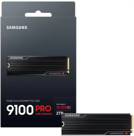Накопичувач SSD Samsung M.2 2TB PCIe 5.0 9100PRO+ радіатор
