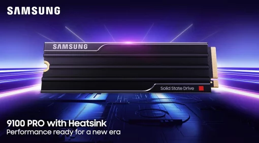 Накопичувач SSD Samsung M.2 4TB PCIe 5.0 9100PRO+ радіатор