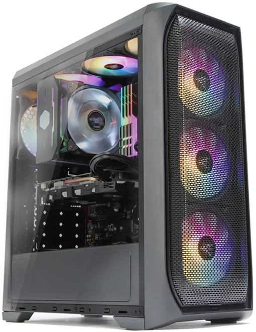 Корпус Zalman N5 MF без БЖ, 1xUSB3.0, 2xUSB2.0, 4x120мм RGB, VGA 365мм, LCS ready, Acrylic Side Panel, ATX, чорний