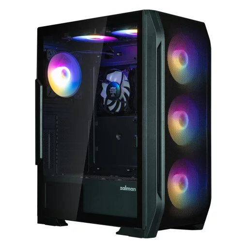 Корпус Zalman N7 PLUS V2 без БЖ, 1xUSB3.0, 2xUSB2.0, 6x120мм RGB Rainbow,  1x120мм, VGA 340мм, LCS ready, TG Side Panel, ATX, чорний