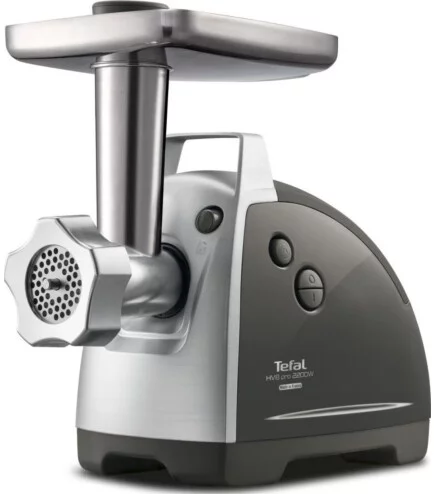 М'ясорубка Tefal HV8 Successor, 2200Вт, 4.5кг/хв, 3 решітки, насадка для ковбас, кеббе, 4 терки, пластик/метал, чорний