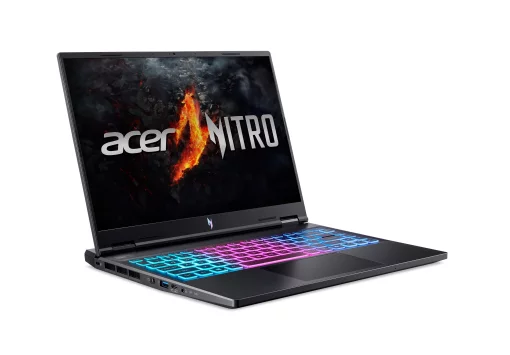 Ноутбук Acer Nitro 14 AN14-41 14.5" WUXGA IPS, AMD R5-8645HS, 16GB, F512GB, NVD4050-6, Lin, чорний
