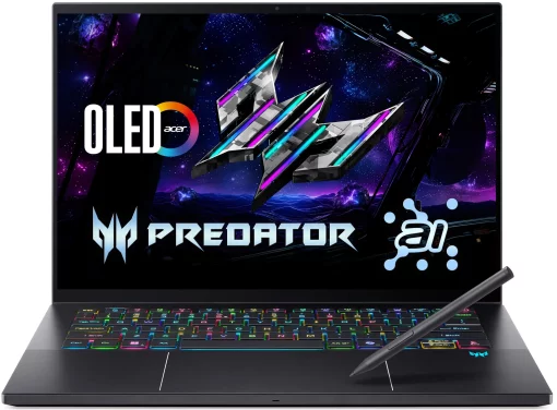 Ноутбук Acer Predator Triton 14 PT14-52T 14.5" 2.8K OLED Touch, Intel U9-288V, 32GB, F2TB, NVD5070-8, Win11P, чорний