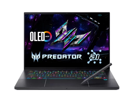 Ноутбук Acer Predator Triton 14 PT14-52T 14.5" 2.8K OLED Touch, Intel U9-288V, 32GB, F2TB, NVD5070-8, Win11P, чорний
