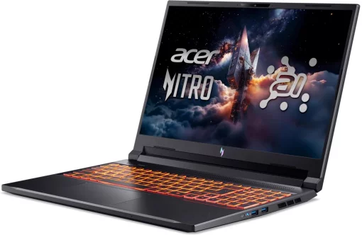 Ноутбук Acer Nitro V 16 ANV16-61 16" WUXGA IPS, AMD R5-340, 16GB, F512GB, NVD4050-6, Lin, чорний