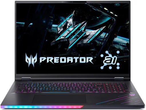 Ноутбук Acer Predator Helios 18 PH18-73 18" WQUXGA IPS, Intel U9-275HX, 192GB, F5TB, NVD5090-24, Win11P, чорний