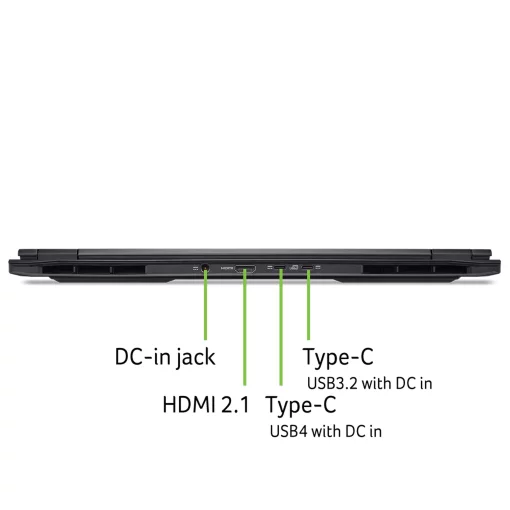 Ноутбук Acer Nitro 16S AN16S-61 16" WUXGA IPS, AMD R7-350, 32GB, F1TB, NVD5060-8, Lin, чорний