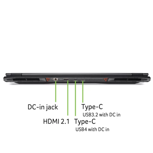 Ноутбук Acer Nitro 18 AN18-61 18" WUXGA IPS, AMD R7-350, 32GB, F1TB, NVD5060-8, Lin, чорний