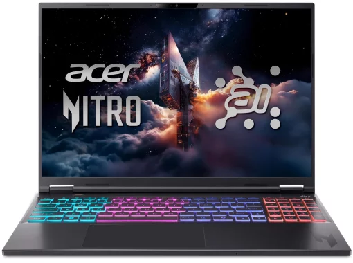 Ноутбук Acer Nitro 16S AN16S-61 16" WQXGA IPS, AMD R9-365, 32GB, F2TB, NVD5070Ti-12, Lin, чорний