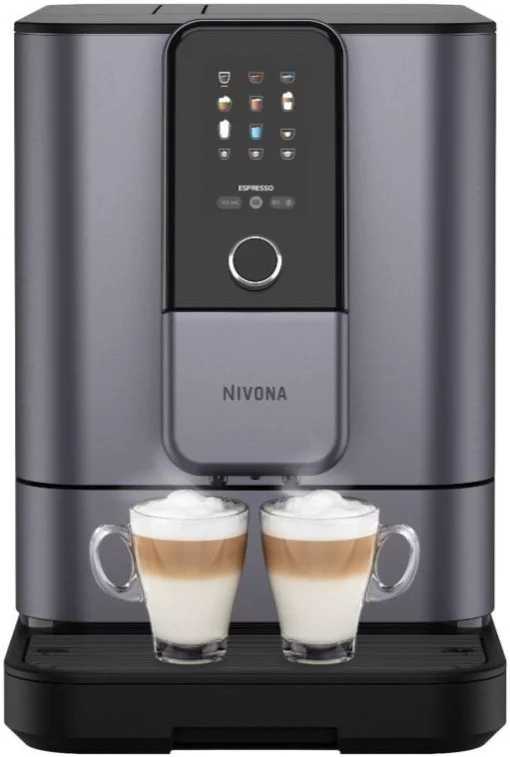 Кавомашина Nivona CafeRomatica, 1.8л, зерно+мелена, автомат.капуч, дисплей, авторецептів -9, пригот, холодної кави, перлинно-блакитний