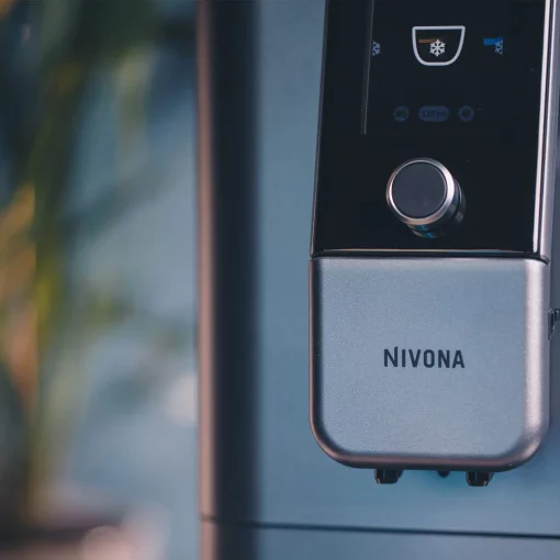 Кавомашина Nivona CafeRomatica, 1.8л, зерно+мелена, автомат.капуч, дисплей, авторецептів -9, пригот, холодної кави, перлинно-блакитний