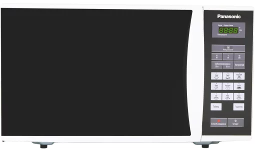 Мікрохвильова піч Panasonic, 25л, 800Вт, дисплей, відкрю ручкою, біло-чорний