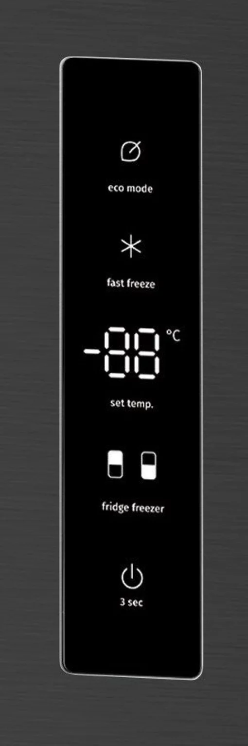 Холодильник з нижн. мороз. камерою Gorenje, 200х60х60см, 2 двері, 238(98)л, А+, NF+, Зона св-ті, Зовн. Дисп, Чорний