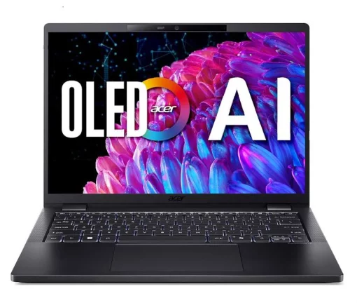 Ноутбук Acer TravelMate TMP614-73 14" 2.8K OLED, Intel U5-125H, 32GB, F1TB, UMA, Win11P, чорний