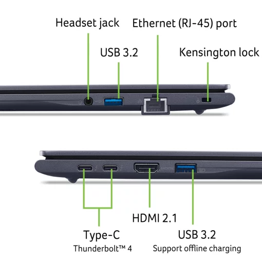 Ноутбук Acer TravelMate TMP416-74 16" WUXGA IPS, Intel U5-225H, 16GB, F1TB, UMA, Win11P, синій