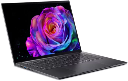 Ноутбук Acer Swift X 14 SFX14-61G 14.5" 2.8K OLED, AMD R7-350, 32GB, F1TB, NVD5050-8, Win11, сірий