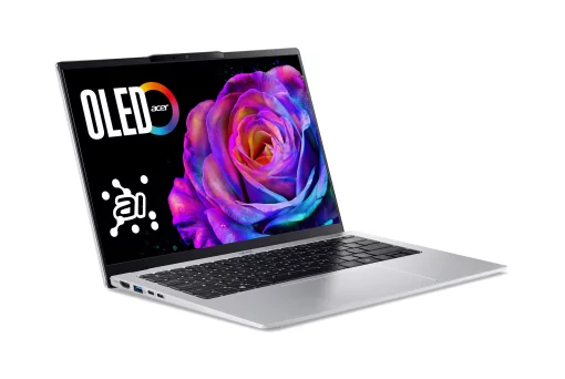 Ноутбук Acer Swift Go 14 SFG14-74 14" WUXGA OLED, Intel U5-225H, 16GB, F512GB, UMA, Win11, сріблястий