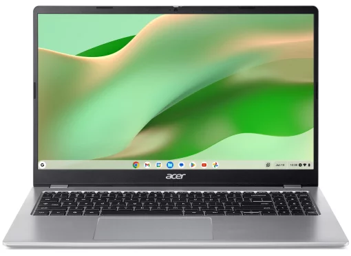 Ноутбук Acer Chromebook CB315-6HT 15.6" FHD IPS Touch, Intel 3-N355, 8GB, F128GB, UMA, ChromeOS, сріблястий