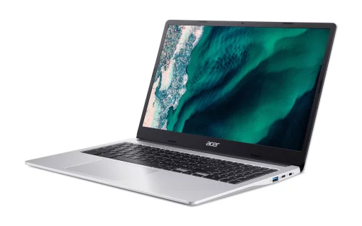 Ноутбук Acer Chromebook CB315-4H 15" FHD IPS, Intel C N4500, 8GB, F128GB, UMA, ChromeOS, сріблястий