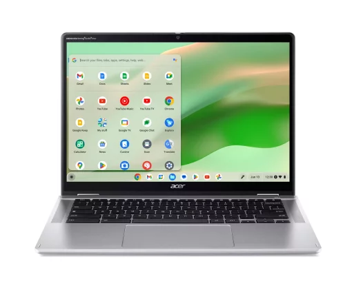 Ноутбук Acer Chromebook Spin CP314-2HN 14" WUXGA IPS Touch, Intel i3-N305, 8GB, F256GB, UMA, ChromeOS, сріблястий