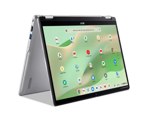 Ноутбук Acer Chromebook Spin CP314-2HN 14" WUXGA IPS Touch, Intel i3-N305, 8GB, F256GB, UMA, ChromeOS, сріблястий