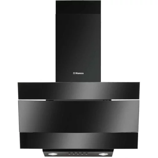Витяжка Hansa похила, скло+метал, 60см, 280м.куб/год., чорний метал