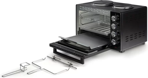 Міні піч Gorenje, 30л, 52x32х40.5см, 2 електричні конф., чорний