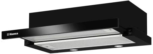 Витяжка Hansa телескопічна, 60см, 389м.куб/год., чорний
