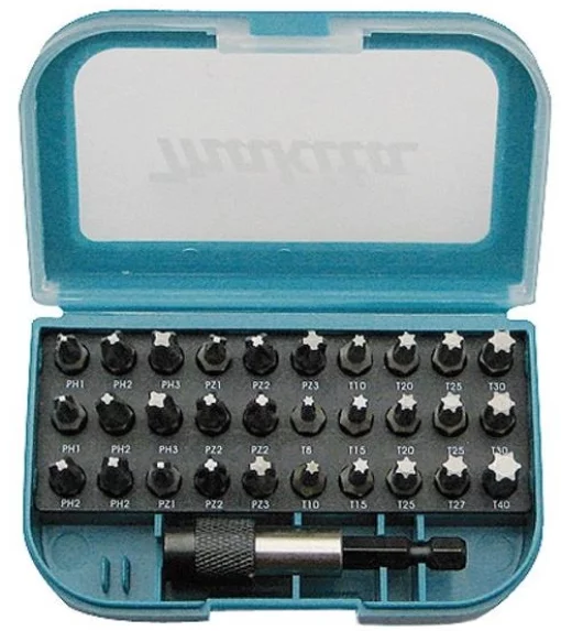 Біти Makita бітотримач, PH,PZ,T, 25мм, кейс, набір 31шт