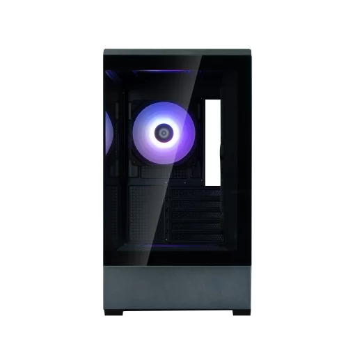 Корпус Zalman P30 Black V2, без БЖ, 1xUSB3.0, 1хUSB Type-C, 3x120мм ARGB, TG Front/Side Panel, mATX, чорний
