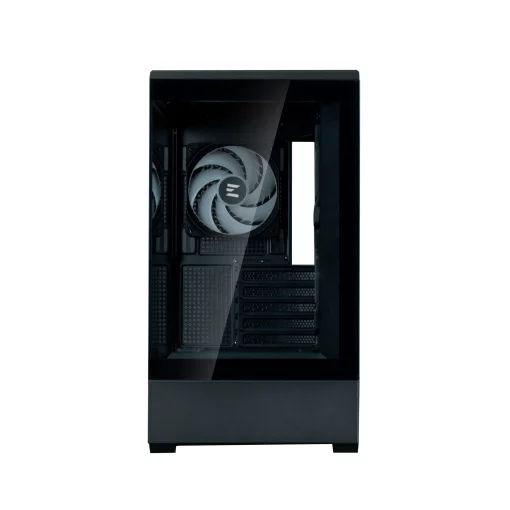 Корпус Zalman P30 Black V2, без БЖ, 1xUSB3.0, 1хUSB Type-C, 3x120мм ARGB, TG Front/Side Panel, mATX, чорний