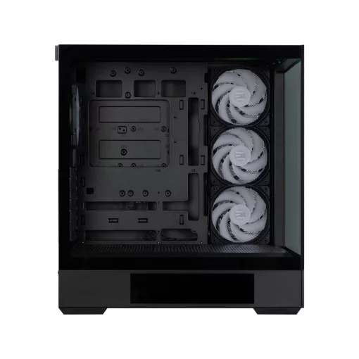 Корпус Zalman P40 DS без БЖ, 2xUSB3.0, 1x Type C, 3x120мм ARGB Reverse,  1x120мм ARGB, VGA 420мм, LCS ready, TG Side/Front Panel, Display, ATX, чорний