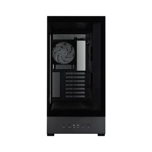 Корпус Zalman P40 DS без БЖ, 2xUSB3.0, 1x Type C, 3x120мм ARGB Reverse,  1x120мм ARGB, VGA 420мм, LCS ready, TG Side/Front Panel, Display, ATX, чорний