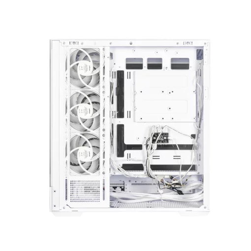 Корпус Zalman P40 DS без БЖ, 2xUSB3.0, 1x Type C, 3x120мм ARGB Reverse,  1x120мм ARGB, VGA 420мм, LCS ready, TG Side/Front Panel, Display, ATX, білий