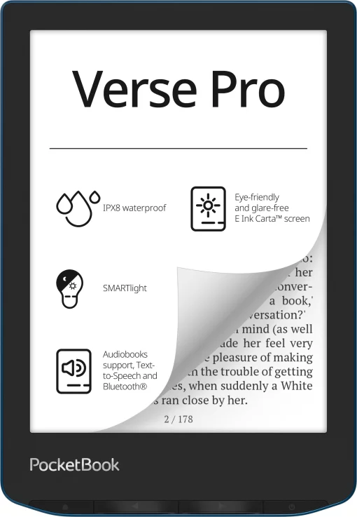 Електронна книга PocketBook 634 Verse Pro, Azure