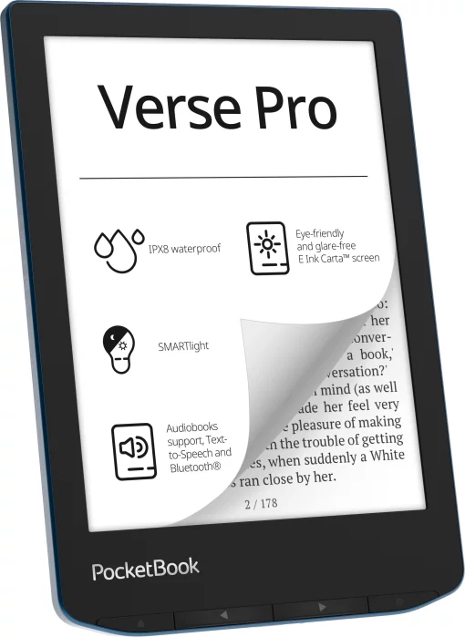 Електронна книга PocketBook 634 Verse Pro, Azure