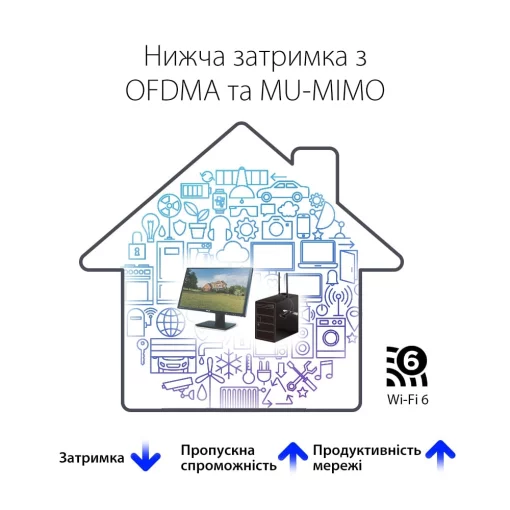 Адаптер WiFi ASUS PCE-AX1800 AX1800, PCI-Express x1, BT5.2