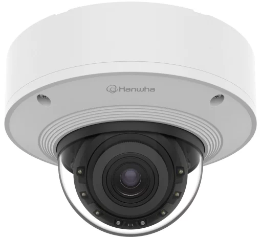 Камера IP Hanwha PNV-A6081R, 2MP, Dome, 4.38-9.33mm AVF, f/1.3-2.15, IR40m, DC 12V/PoE+, IP66/IP67/IP6K9K, IK10+, NEMA4X