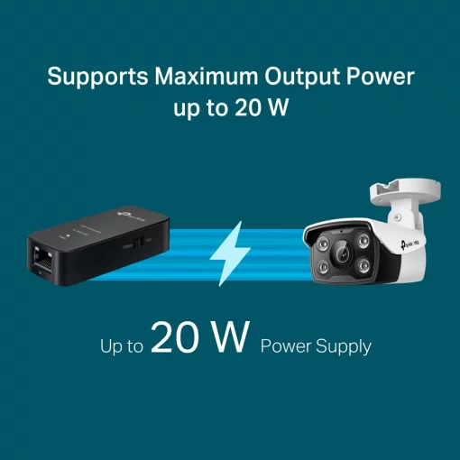 Репітор-подовжувач PoE TP-LINK POE10E 1xFE, 1xFE PoE PD, 20W