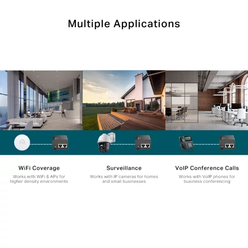 Інжектор PoE TP-LINK TL-POE260S 1x2.5GE, 1x2.5GE PoE, 30Вт