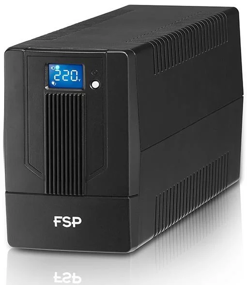 Джерело безперебійного живлення FSP iFP650, 650VA/360W, LCD, USB, 2xSchuko