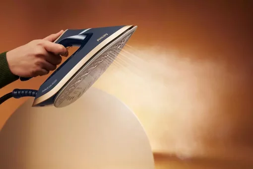 Праска-парогенератор Philips PerfectCare 6000 Series, 2400Вт, 1800мл, паровий удар -600гр, постійна пара - 130гр, нерж. сталь, синьо-золотий