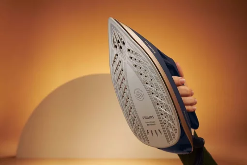 Праска-парогенератор Philips PerfectCare 6000 Series, 2400Вт, 1800мл, паровий удар -600гр, постійна пара - 130гр, нерж. сталь, синьо-золотий