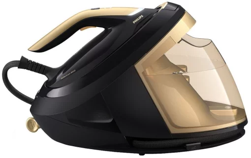Праска-парогенератор Philips PerfectCare 8000 Series, 2700Вт, 1800мл, паровий удар -700гр, постійна пара - 170гр, нерж. сталь, чорно-золотий
