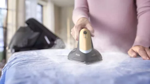 Праска-парогенератор Philips PerfectCare 8000 Series, 2700Вт, 1800мл, паровий удар -700гр, постійна пара - 170гр, нерж. сталь, чорно-золотий