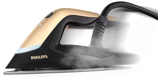 Праска-парогенератор Philips PerfectCare 8000 Series, 2700Вт, 1800мл, паровий удар -700гр, постійна пара - 170гр, нерж. сталь, чорно-золотий