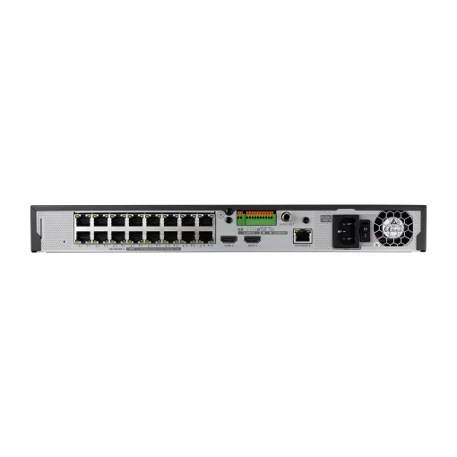 Відеореєстратор Hanwha QRN-1630S, 16ch, 2HDD, 16PoE, 8MP~CIF, P2P